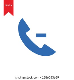 Phone icon, vector illustration. Flat design style - Vector