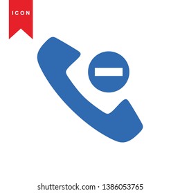Phone icon, vector illustration. Flat design style - Vector