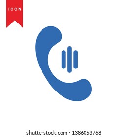 Phone icon, vector illustration. Flat design style - Vector