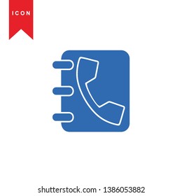 Phone icon, vector illustration. Flat design style - Vector