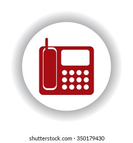 phone icon, vector illustration. Flat design style