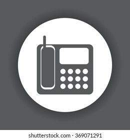 phone icon, vector illustration. Flat design style