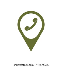 Phone   icon, vector illustration. Flat design style