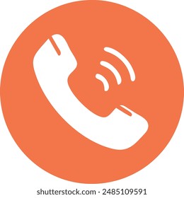 Ilustración vectorial del icono del teléfono de alta calidad.