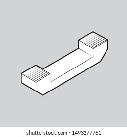 Phone icon vector illustration. Isolated telephone symbol. Communication line concept. esp 10