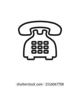 Phone Icon Vector Illustration. Phone Logo Template.