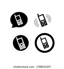 phone icon vector illustration logo template