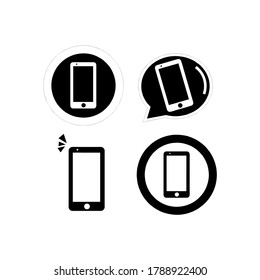 phone icon vector illustration logo template