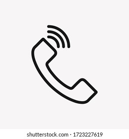 Telefonische Vektorgrafik-Symbol auf unscharfem Hintergrund. bearbeitbares Symbol.