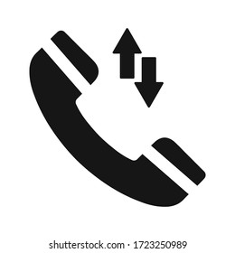 Phone Icon Vector Illustration on blank background. editable icon.