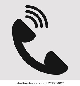 Phone Icon Vector Illustration on blank background. editable icon.