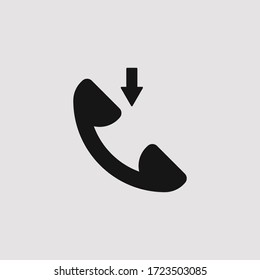 Phone Icon Vector Illustration on blank background. editable icon.