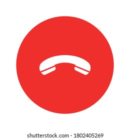 Ilustración del vector de icono de teléfono con fondo blanco