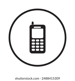 Phone icon vector illustration on white background.