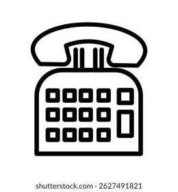 phone icon . vector illustration, pictogram isolated on white background. color editable