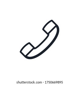 Phone icon vector illustration. Premium quality flat icon for trendy UI design.