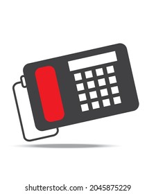  phone icon vector illustration with shadow eps10