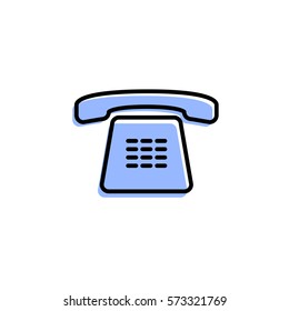 Phone icon. Vector illustration. Simple sign for mobile app or website.