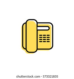 Phone icon. Vector illustration. Simple sign for mobile app or website.