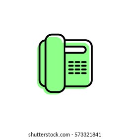 Phone icon. Vector illustration. Simple sign for mobile app or website.