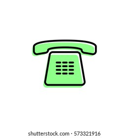 Phone icon. Vector illustration. Simple sign for mobile app or website.