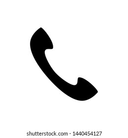 Phone icon vector illustration , template emblem isolated flat outline solid style . telephone trendy communication
