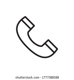 Ilustración del vector del icono del teléfono en el diseño moderno