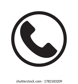 Ilustración del vector del icono del teléfono en el diseño moderno
