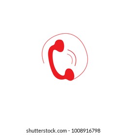 Phone icon vector isolated on white background. Trendy phone icon in flat style. Template for app, ui and logo. Icon phone for your web site. Modern phone icon, EPS 10