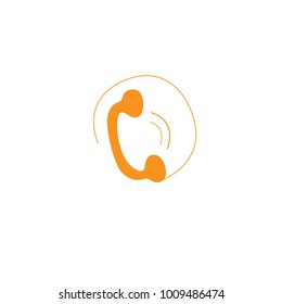 Phone icon vector isolated on white background. Trendy phone icon in flat style. Template for app, ui and logo. Icon phone for your web site. Modern phone icon, EPS 10