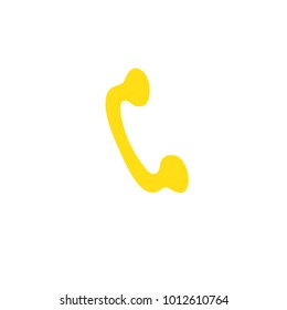 Phone icon vector isolated on white background. Trendy phone icon in flat style.
