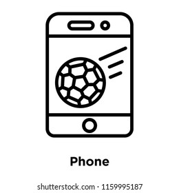 Phone icon vector isolated on white background, Phone transparent sign , line or linear sign, element design in outline style