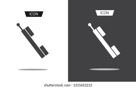 Phone icon vector isolated on white background.