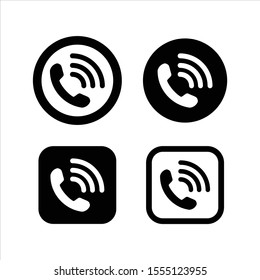 Phone Icon vector isolated on white background, for Symbols, Web, App, Template, Business.