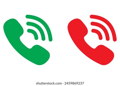 Phone icon vector isolated on white background. Smartphone ringing vector. Phone silhouette, vector. 