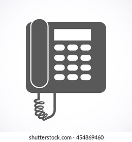 Phone icon vector isolated on white background. Telephone symbol for your design, logo, application, UI.