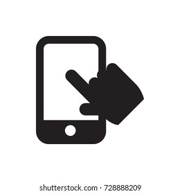 phone icon vector isolated on white background