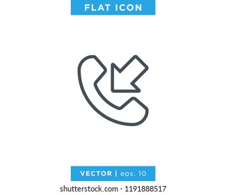 Phone Icon Vector Line Design Template. Editable Stroke.