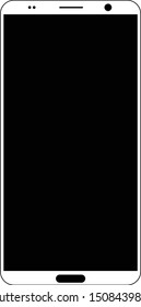 Phone icon vector. Line smartphone symbol. Trendy flat telephone outline sign design. Thin linear smartphone graphic pictogram for web site, mobile application. 