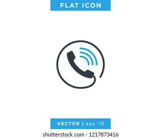Phone Icon Vector Logo Design Template.
