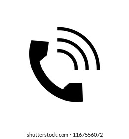 Phone icon vector logo flat trendy