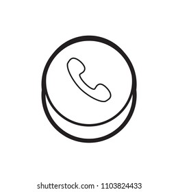 phone icon vector logo template