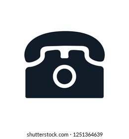 Phone icon vector logo template flat style