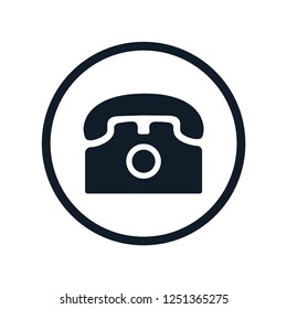 Phone icon vector logo template flat style