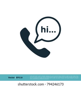 Phone Icon Vector Logo Template Illustration Design. Vector EPS 10.