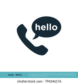 Phone Icon Vector Logo Template Illustration Design. Vector EPS 10.