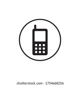 vector de icono del teléfono. ilustración de icono de teléfono móvil