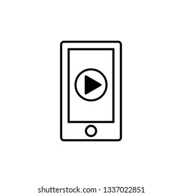 phone icon vector. mobile phone symbol/ line style