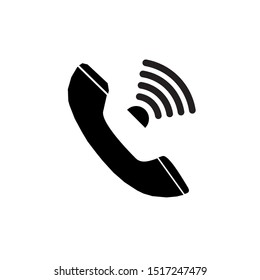 Phone icon vector. Mobile phone and telephone symbol for web site