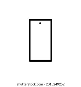 Vector de icono de teléfono. Icono de línea telefónica moderna sobre fondo blanco.